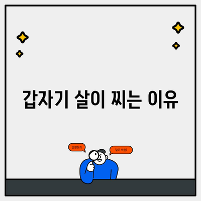 갑자기 살이 찌는 이유