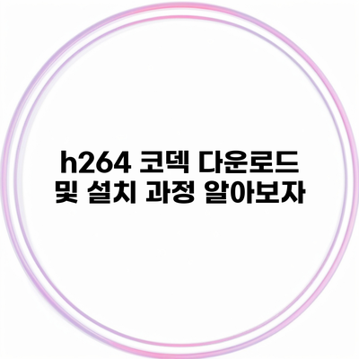 h264 코덱 다운로드 및 설치 과정 알아보자