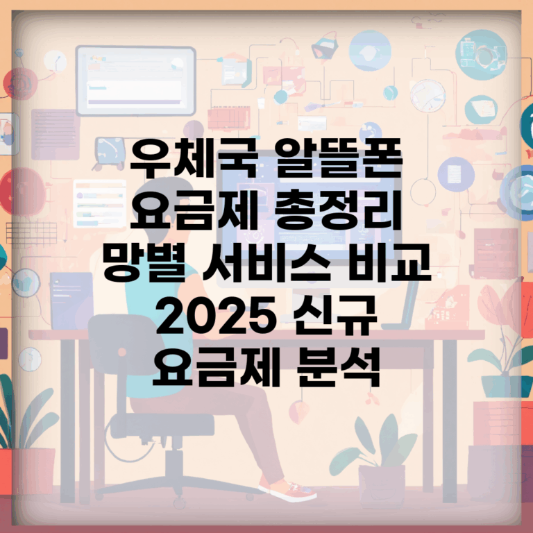 우체국 알뜰폰 요금제 총정리 | 망별 서비스 비교 | 2025 신규 요금제 분석