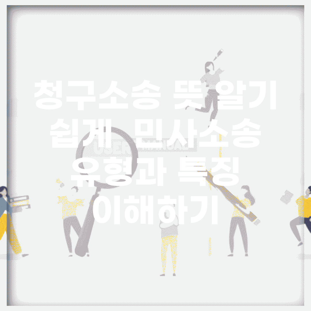 청구소송 뜻 알기 쉽게 | 민사소송 유형과 특징 이해하기