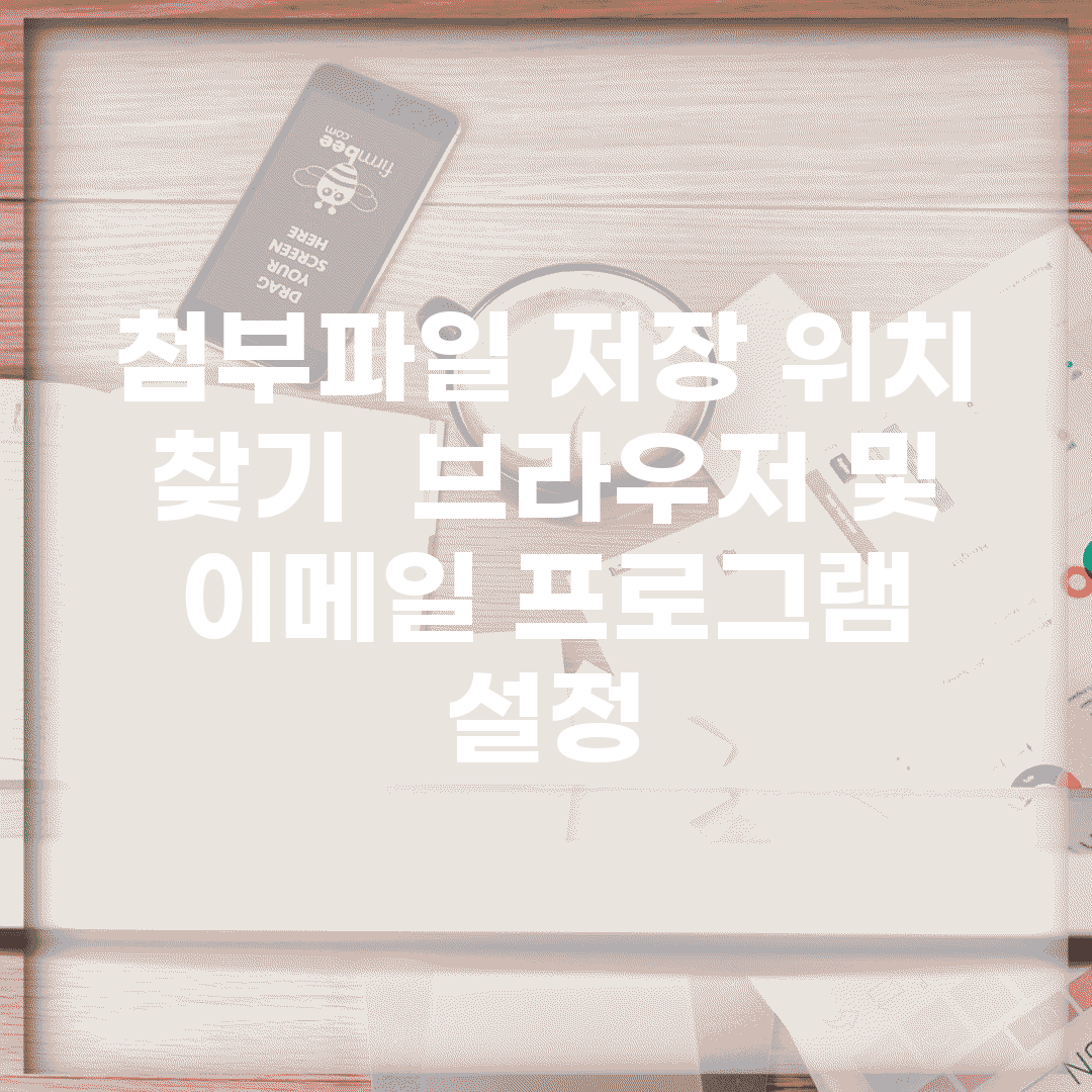 첨부파일 저장 위치 찾기 | 브라우저 및 이메일 프로그램 설정