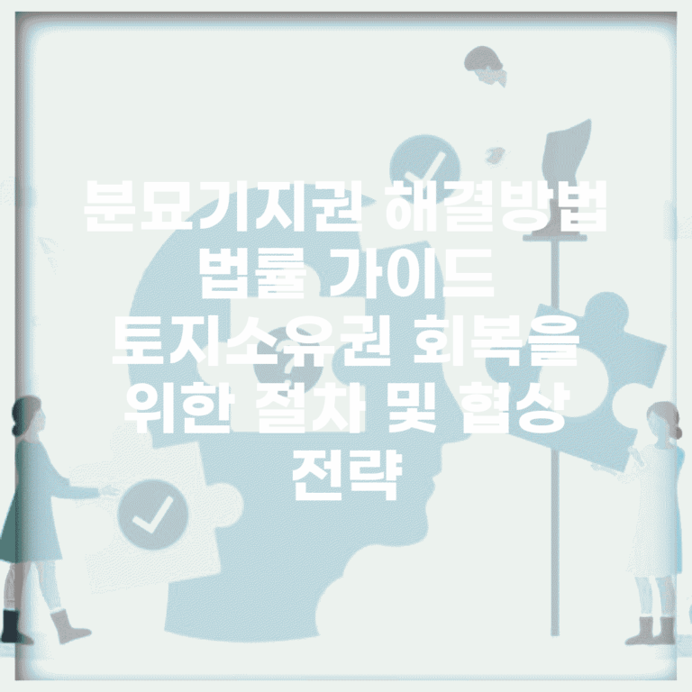 분묘기지권 해결방법 법률 가이드 | 토지소유권 회복을 위한 절차 및 협상 전략