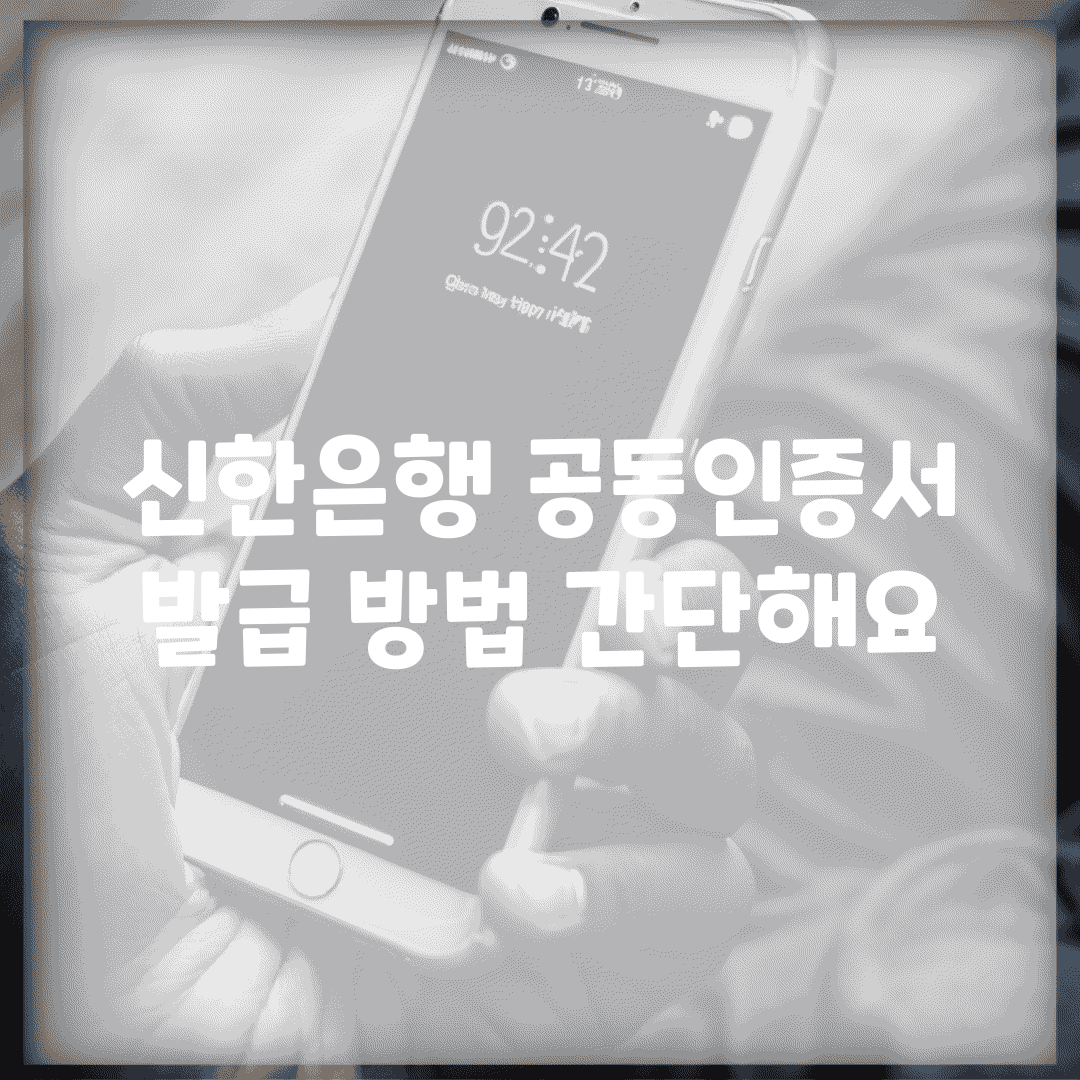 신한은행 공동인증서 발급 방법 간단해요