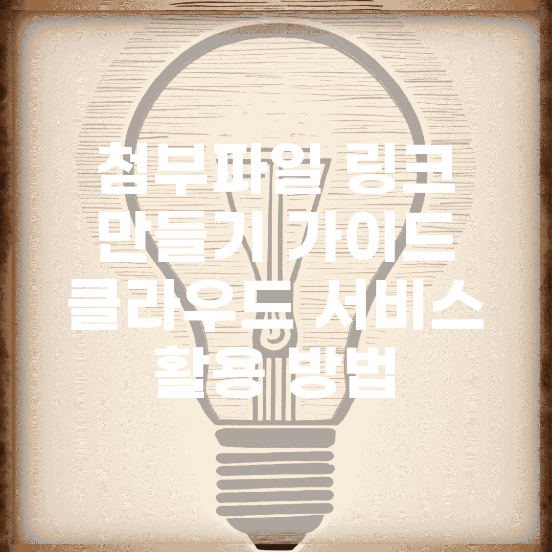 첨부파일 링크 만들기 가이드 | 클라우드 서비스 활용 방법