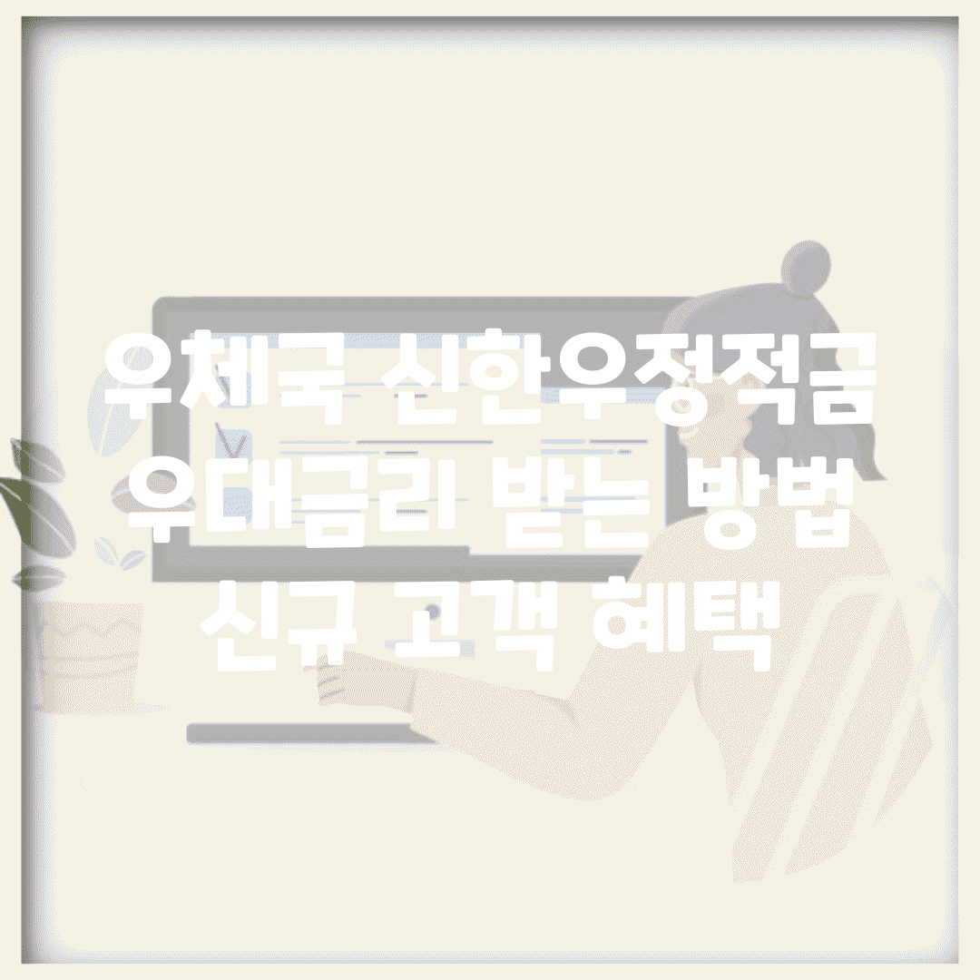 우체국 신한우정적금 우대금리 받는 방법 | 신규 고객 혜택