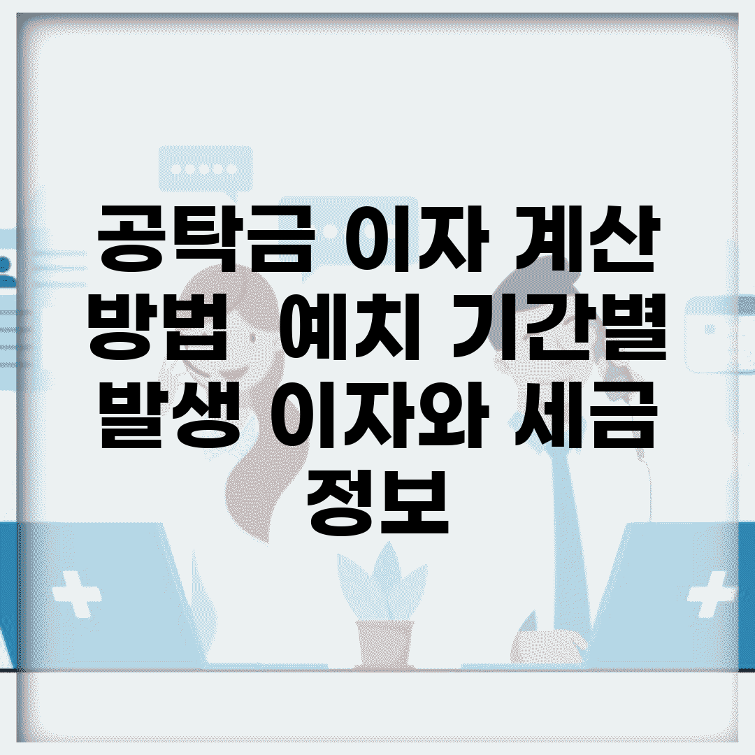 공탁금 이자 계산 방법 | 예치 기간별 발생 이자와 세금 정보