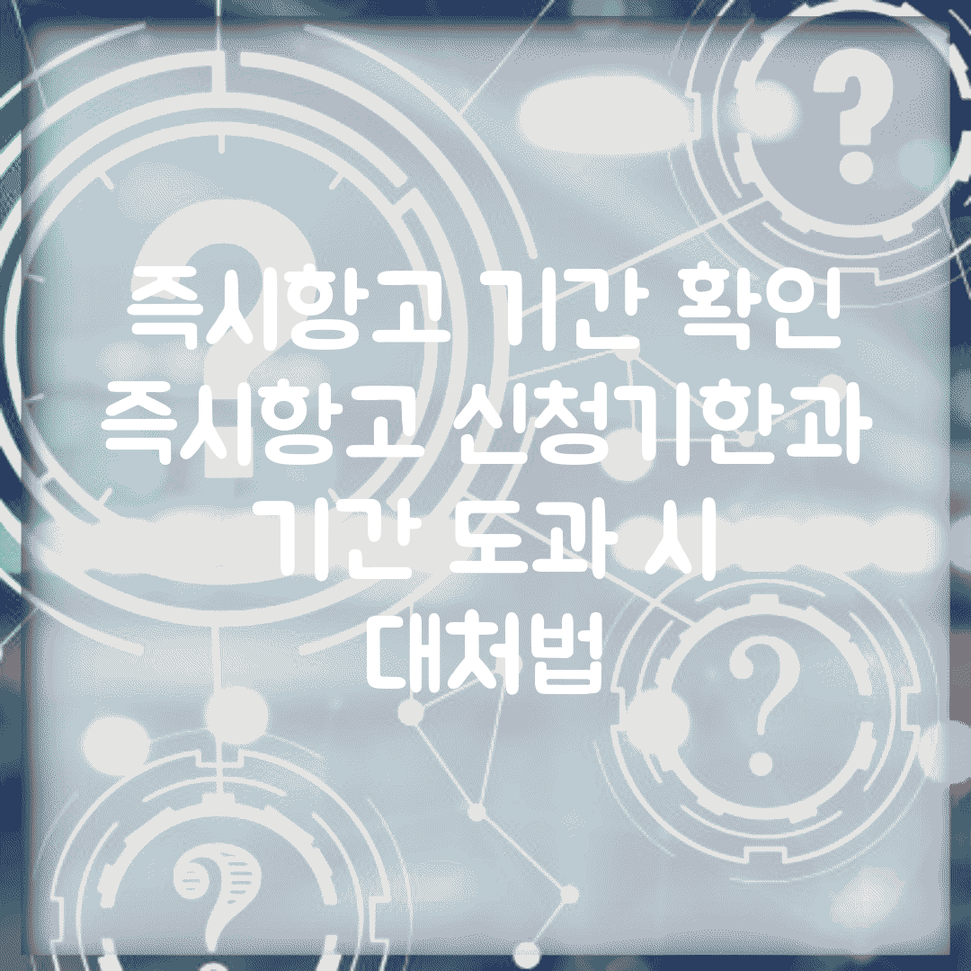 즉시항고 기간 확인 | 즉시항고 신청기한과 기간 도과 시 대처법