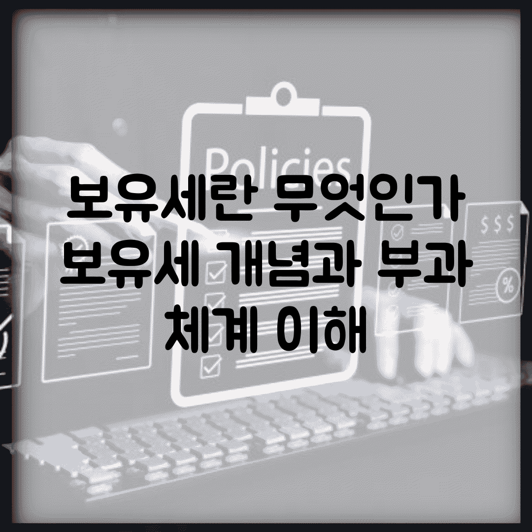 보유세란 무엇인가 | 보유세 개념과 부과 체계 이해