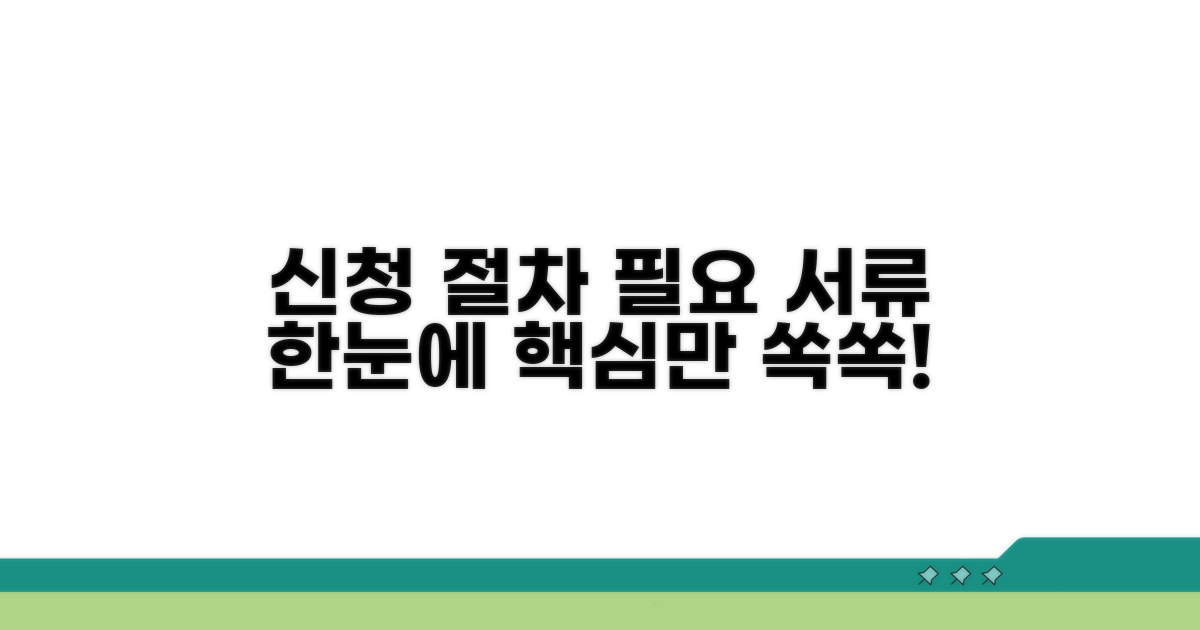 신청 절차 및 필요 서류