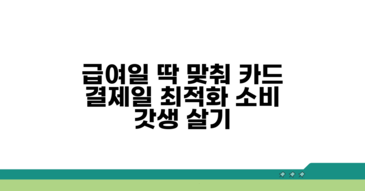 내 급여일 딱! 카드 결제일 최적화