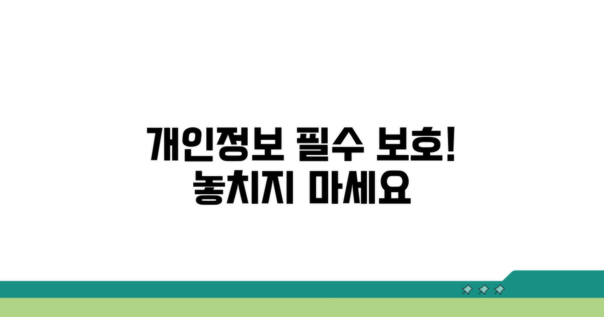 개인 정보 보호, 꼭 기억하세요