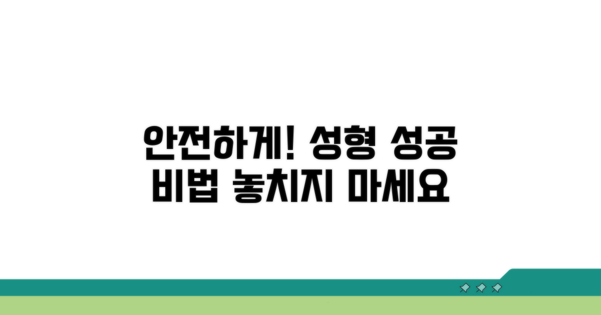 성형수술 안전하게 받는 법