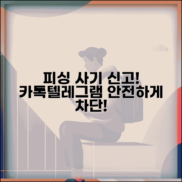메신저 피싱 신고 | 카톡 텔레그램 피싱 사기 신고와 차단 방법