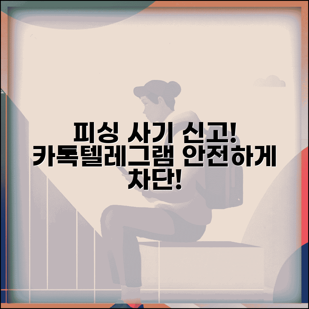 메신저 피싱 신고 | 카톡 텔레그램 피싱 사기 신고와 차단 방법
