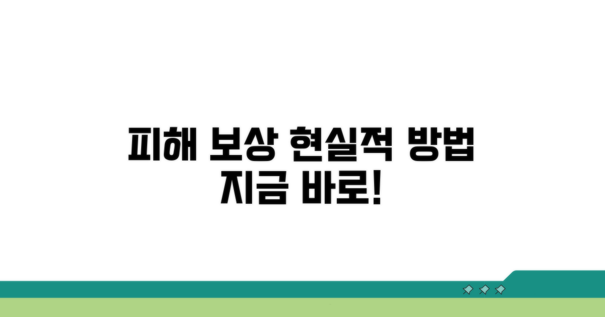 피해 보상받는 현실적인 방법