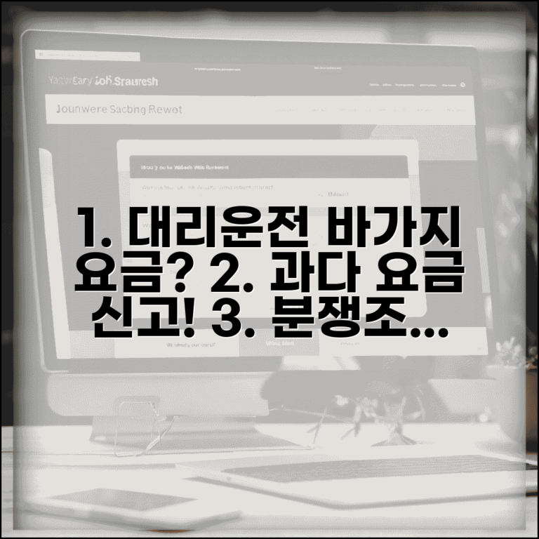 대리운전 과다 요금 신고 | 대리운전 바가지 요금 소비자분쟁조정 신청