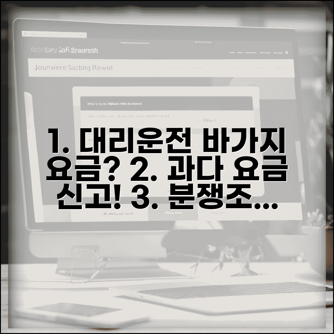 대리운전 과다 요금 신고 | 대리운전 바가지 요금 소비자분쟁조정 신청