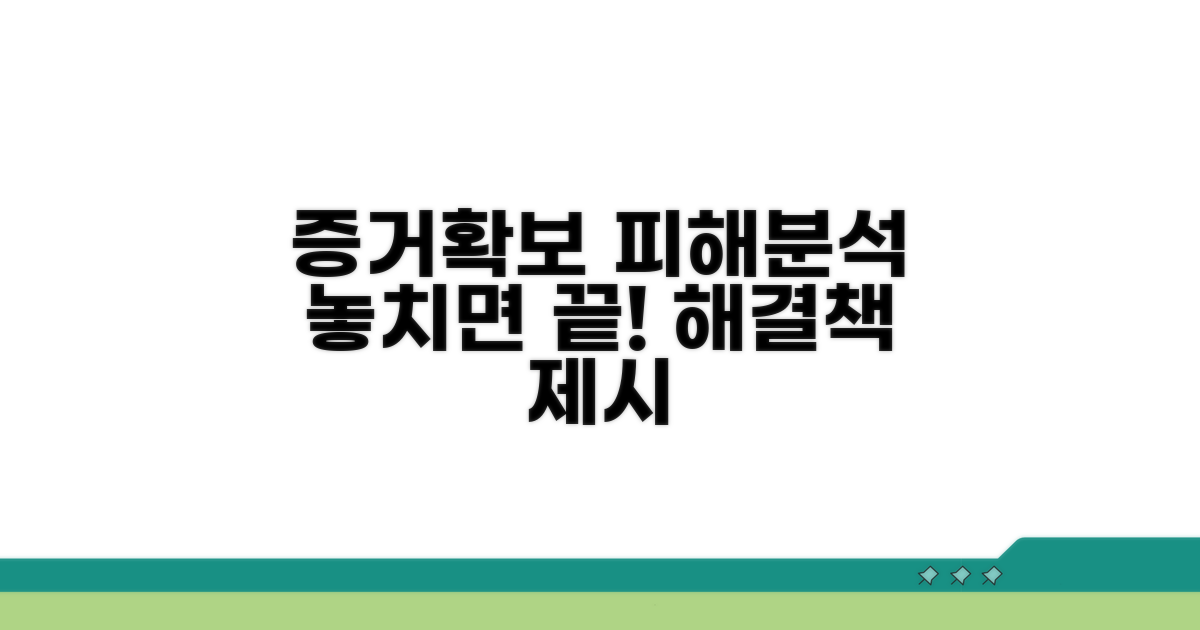 증거 확보와 피해 사례 분석