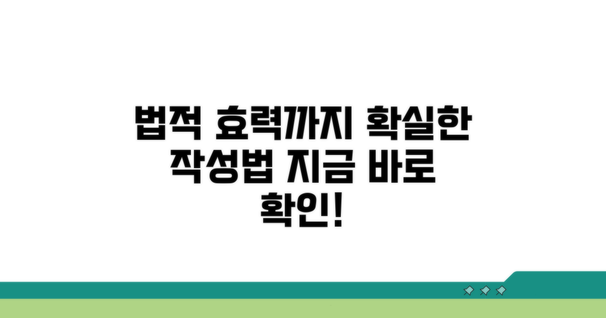작성법부터 법적 효력까지