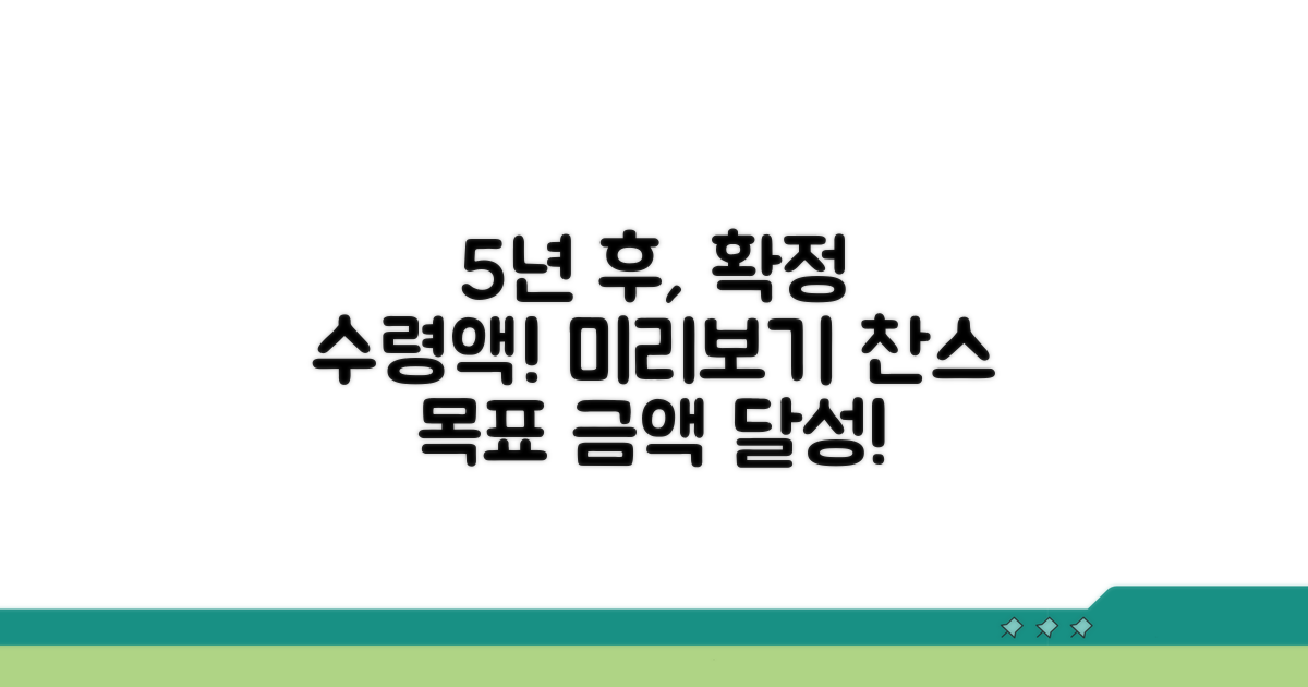 5년 만기 예상 수령액 미리보기