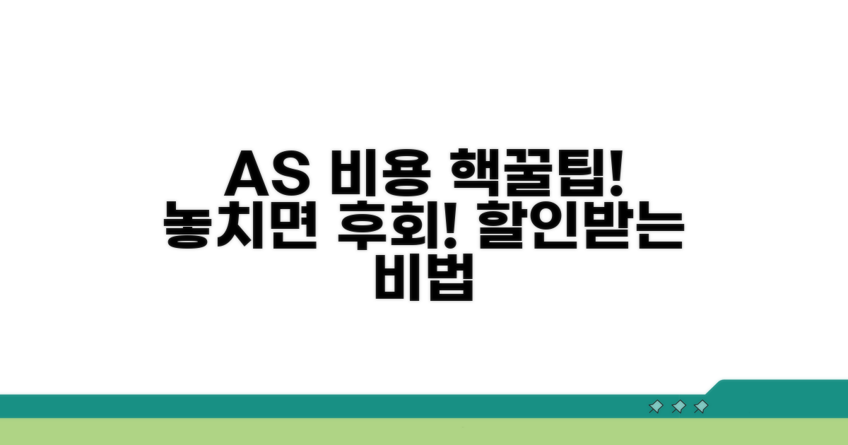 A/S 비용 할인 꿀팁 모음