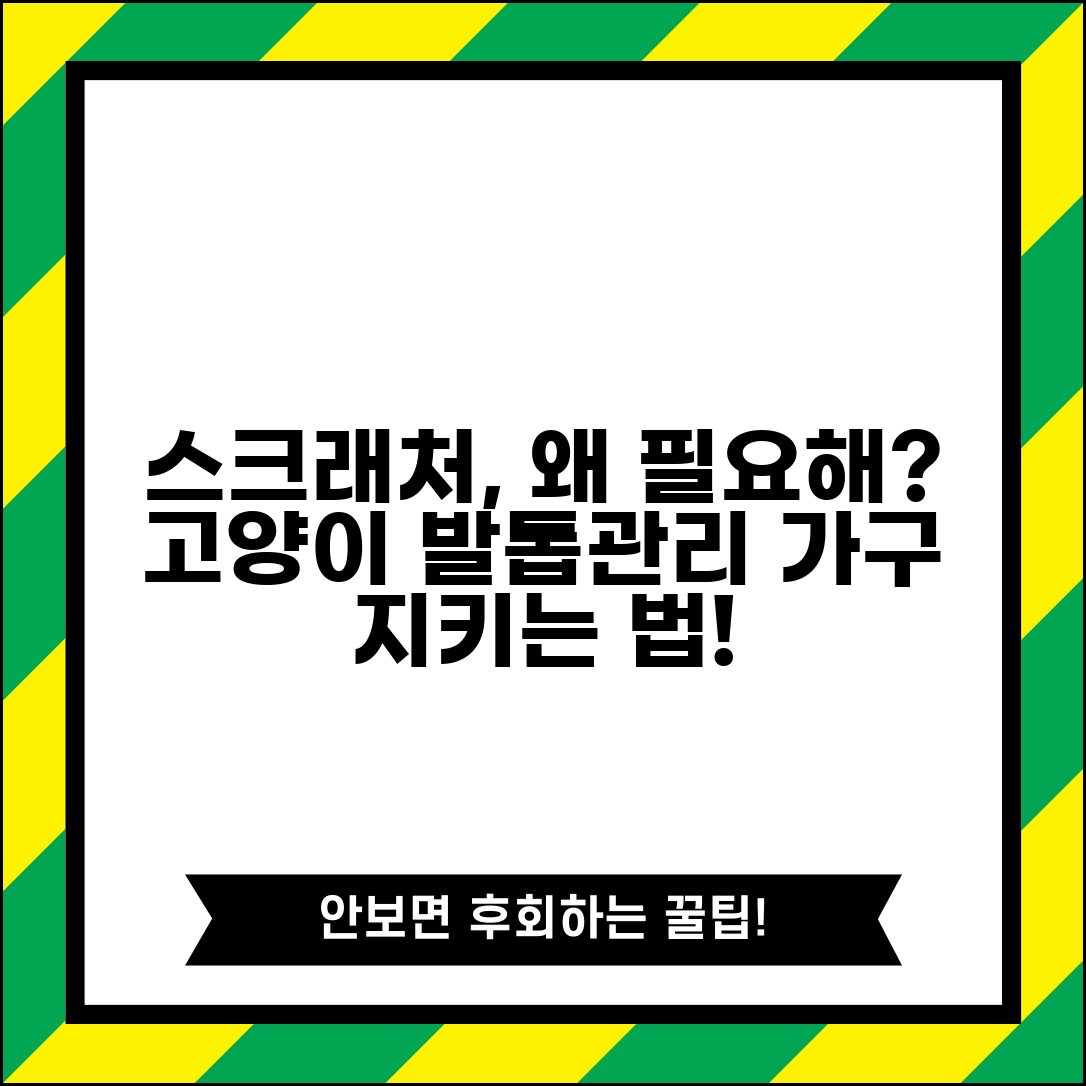 고양이 스크래치 포스트 꼭 필요한가요 | 고양이 스크래처 | 발톱갈기 | 가구보호