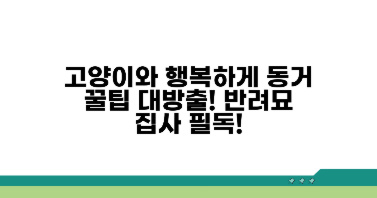 고양이와 행복한 동거를 위한 팁