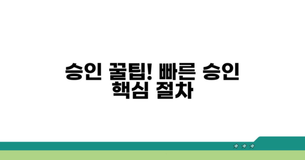 빠른 승인받는 핵심 절차
