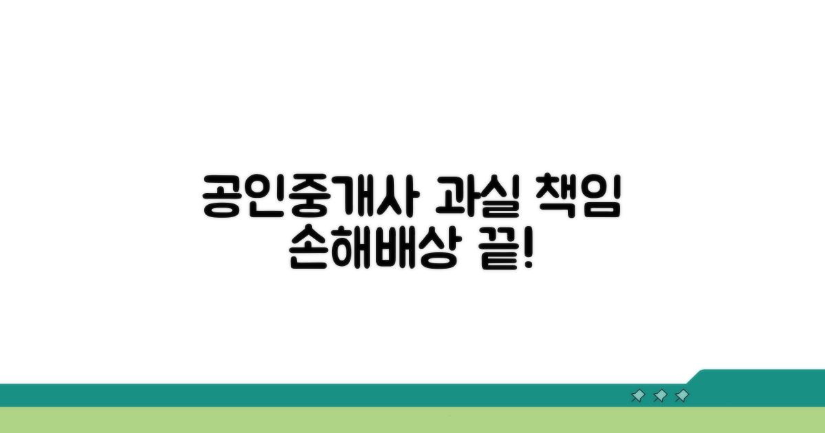 공인중개사 과실 손해배상 총정리