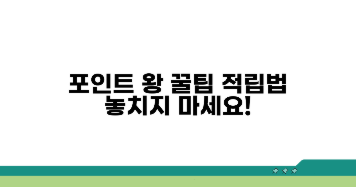 포인트 적립 방법 상세 분석