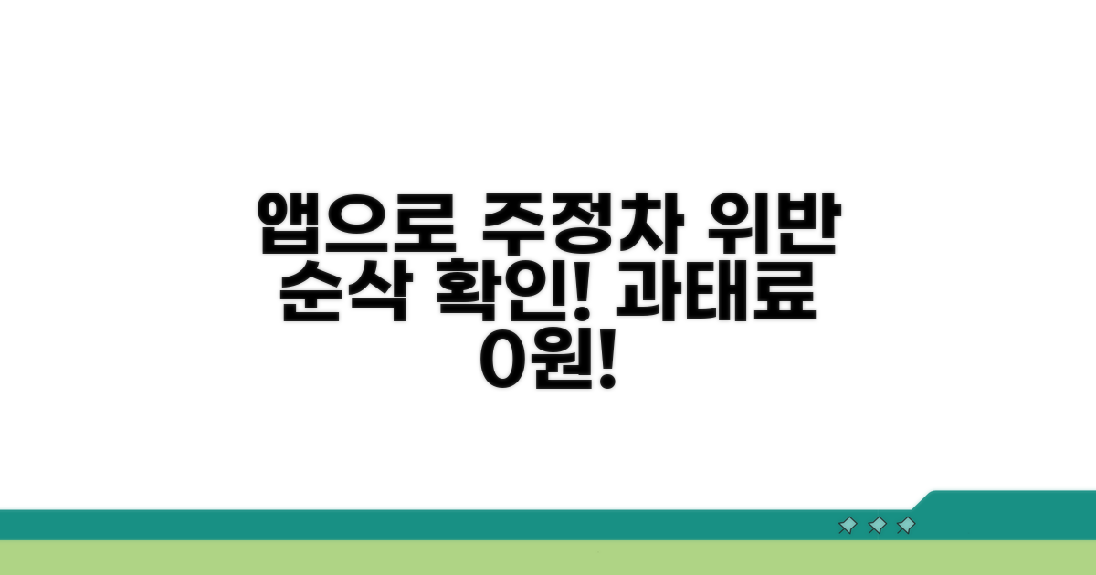 스마트폰 앱 활용 주정차 위반 확인법