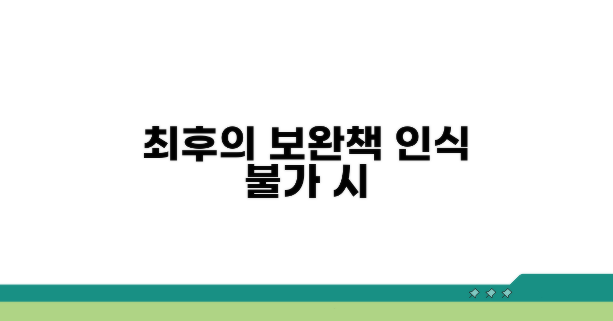 인식 불가 시, 최후의 보완책