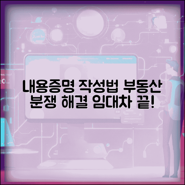 임대차 내용증명 작성법 | 부동산 임대차 분쟁 내용증명서