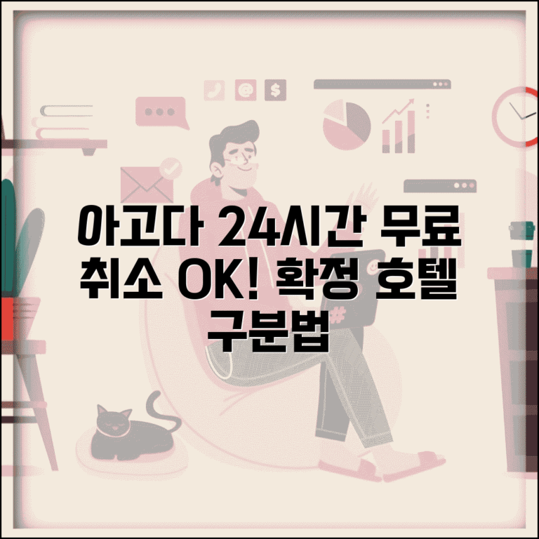 아고다 호텔예약취소 24시간 | 아고다 24시간 무료 취소와 즉시 확정 호텔 구분법