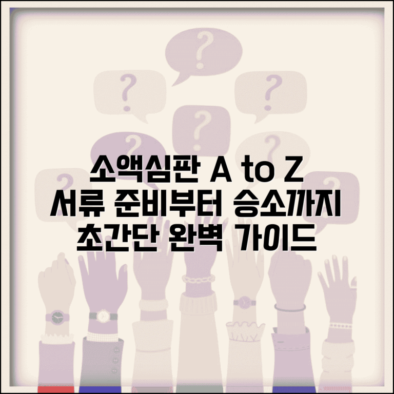 소액심판청구 방법 서류 준비 절차 | 소액심판 신청부터 판결까지 완벽 가이드