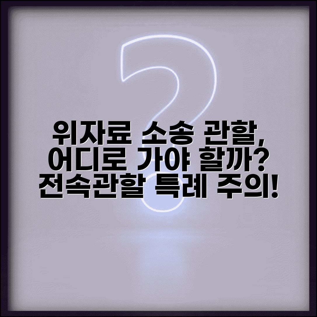 위자료 청구 관할 법원 | 위자료 소송 관할 결정과 전속관할 특례 사항