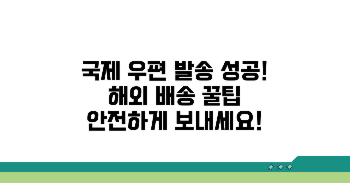 국제 우편 발송 성공 사례