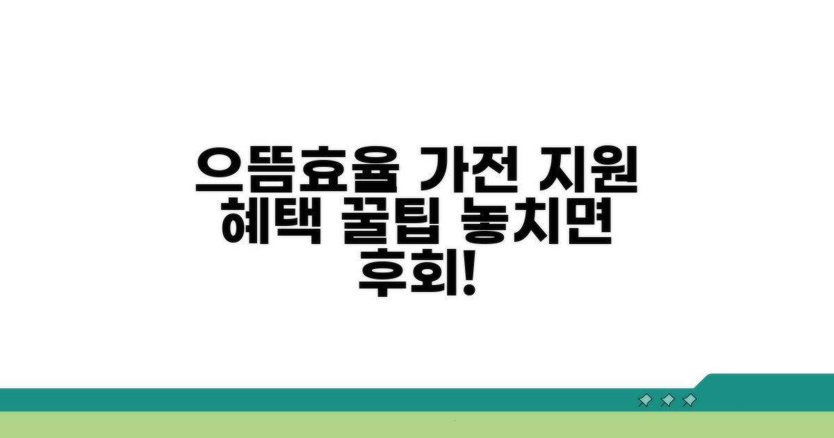 으뜸효율 가전 지원 사업 혜택 알아보기