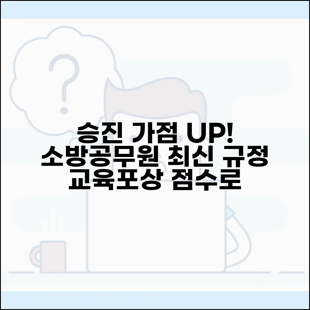 소방공무원 승진 가점규정 최신판 | 교육 이수와 포상 점수로 승진 앞당기는 법