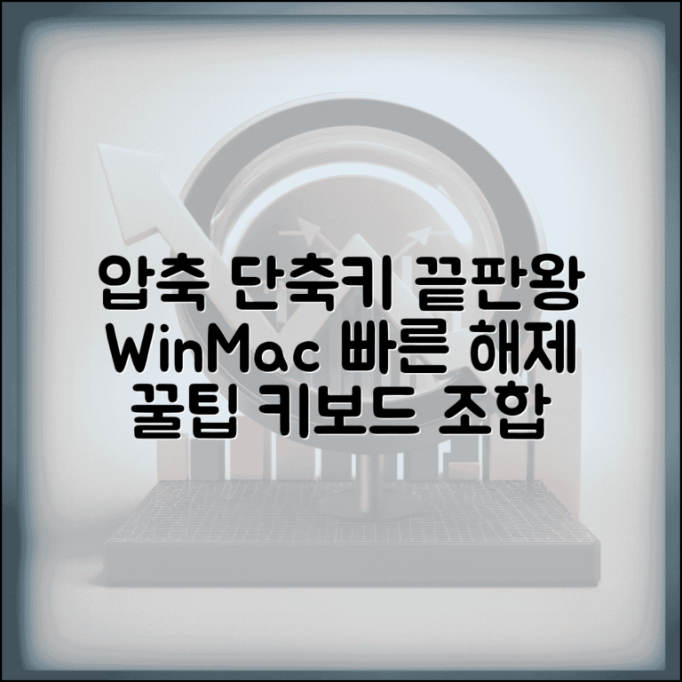 압축풀기 단축키 모음 완벽 정리 | Windows Mac에서 빠른 압축 해제 키보드 조합