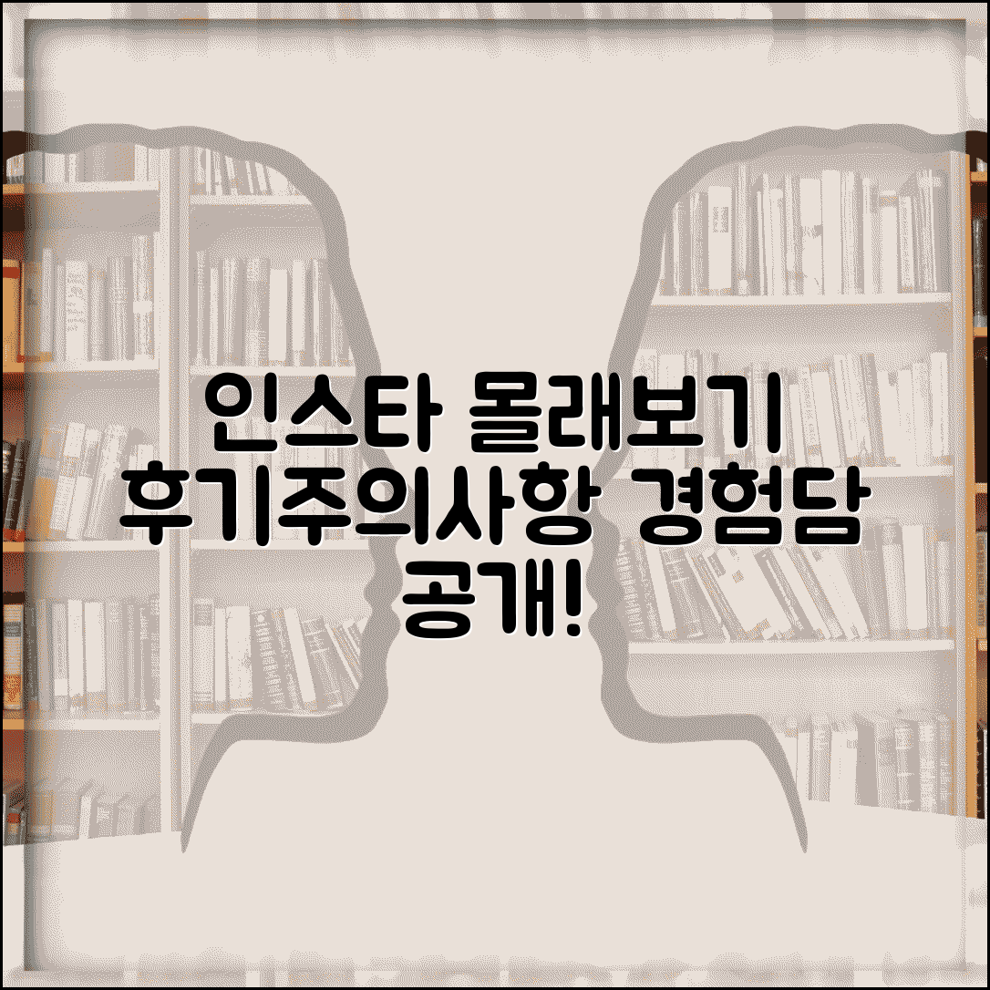 인스타그램 몰래보기 후기 | 실제 사용자 경험담 + 주의사항