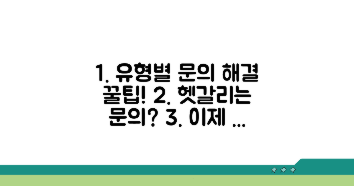 다양한 문의 유형별 해결 팁