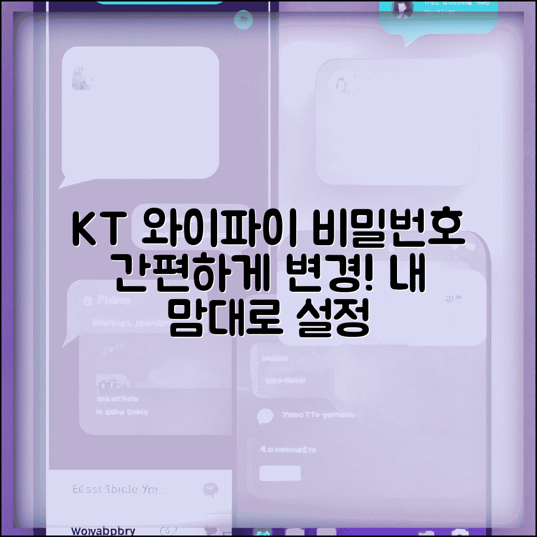 KT 와이파이 공유기 비밀번호 변경 | KT 인터넷 무선 라우터 비밀번호 맞춤 설정