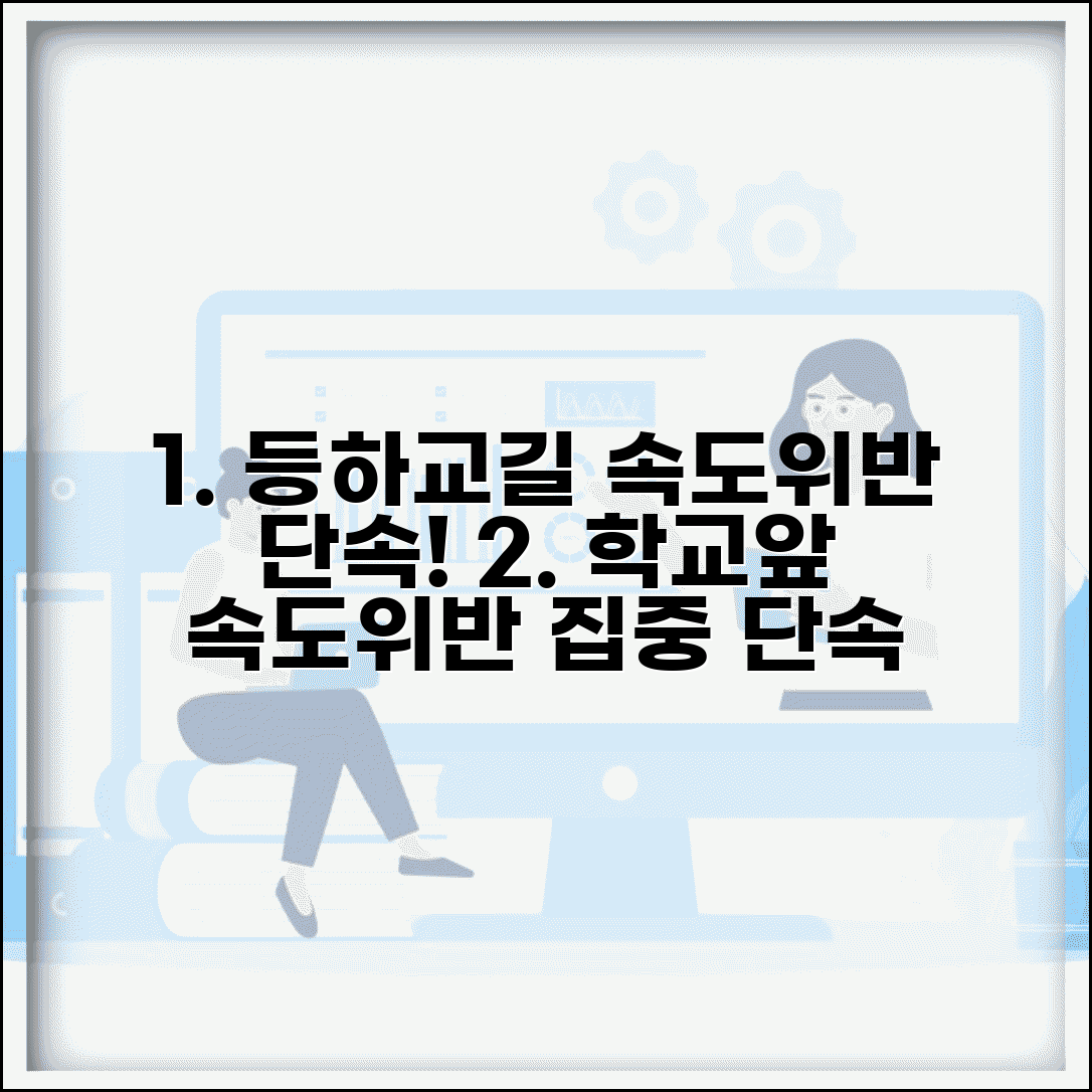 학교앞 속도위반 단속시간 등하교 | 초중고 학교 주변 속도위반 집중 단속 시간