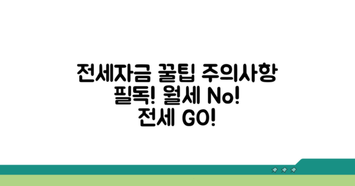 전세자금 마련 꿀팁과 주의사항