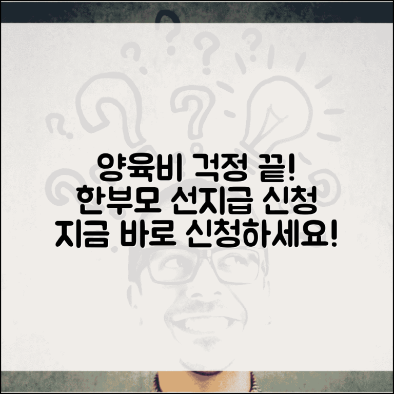 한부모가족 선지급제 신청 | 한부모 양육비 선지급 신청 바로가기