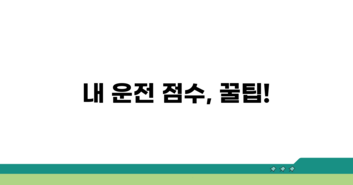 내 운전면허 점수, 어떻게 관리할까?