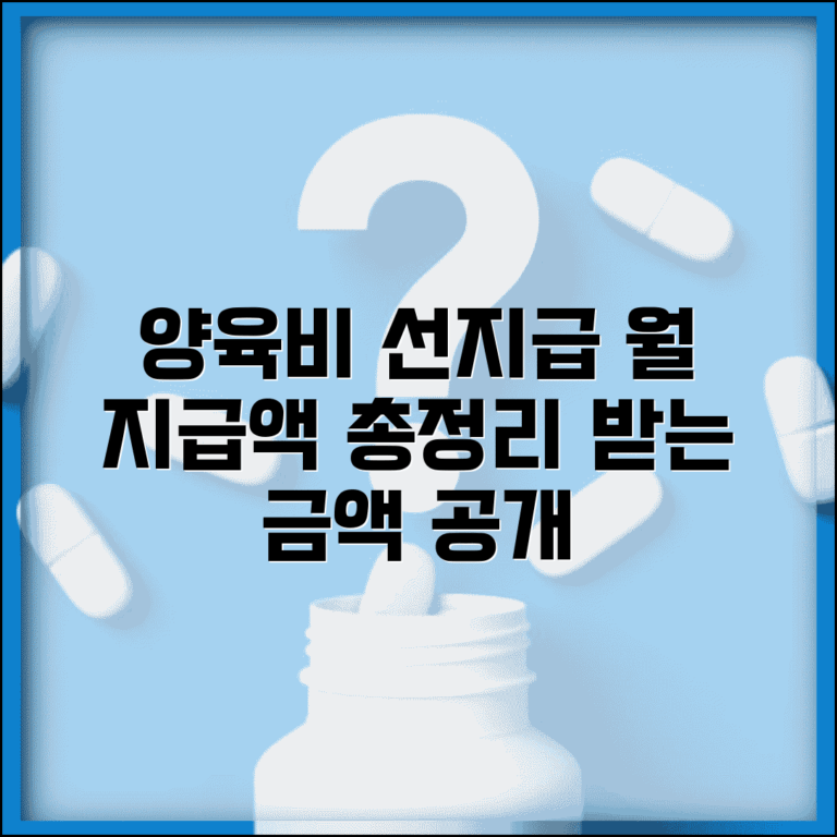 양육비 선지급제 지원 금액 | 양육비 선지급 월 지급액 기준