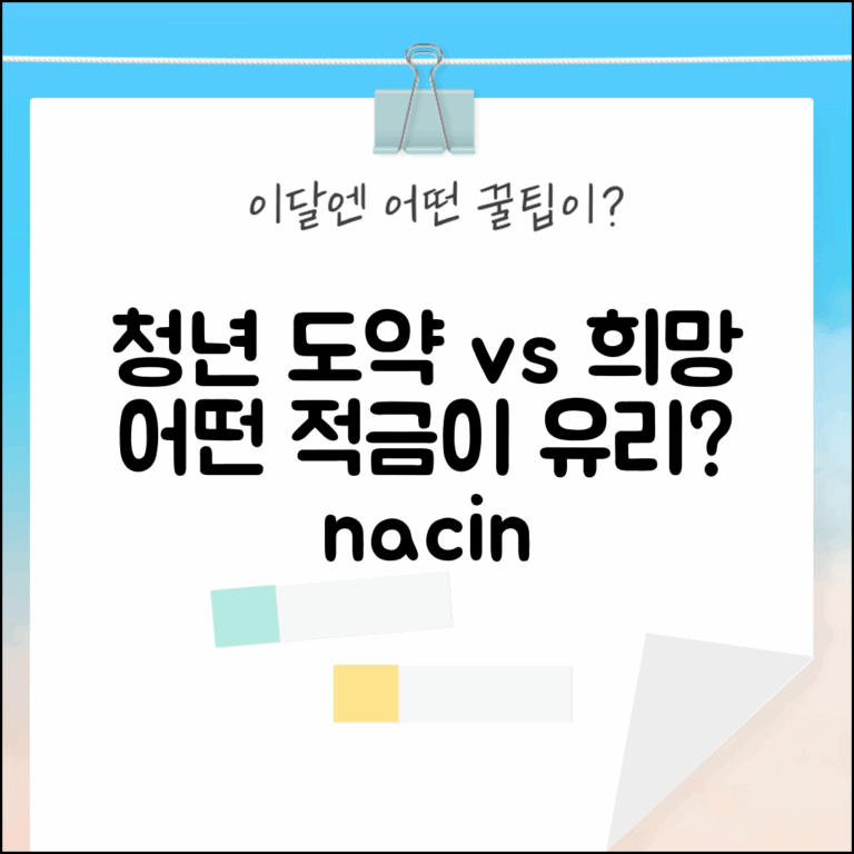 청년도약계좌 vs 청년희망적금 | 어느 것이 더 유리할까