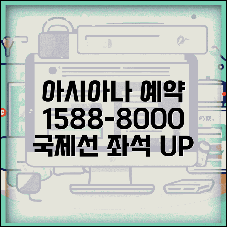 아시아나항공 국제선 예약 전화번호 1588-8000 | 해외 여행 항공편 예약과 좌석 업그레이드 서비스